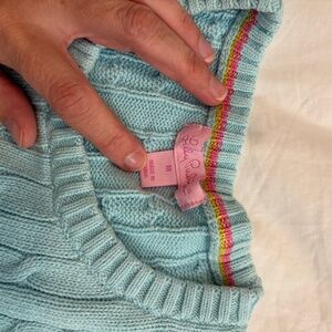 Womens Vintage Lily Pulitzer Crewneck sweater in light blue. Size M